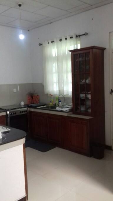 Kitchen for guests.