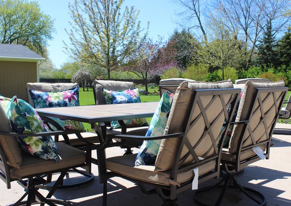 Enjoy brunch on our patio!