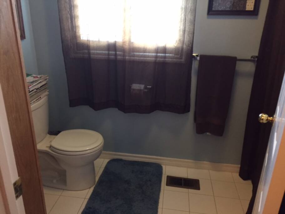 Separate tub and shower,