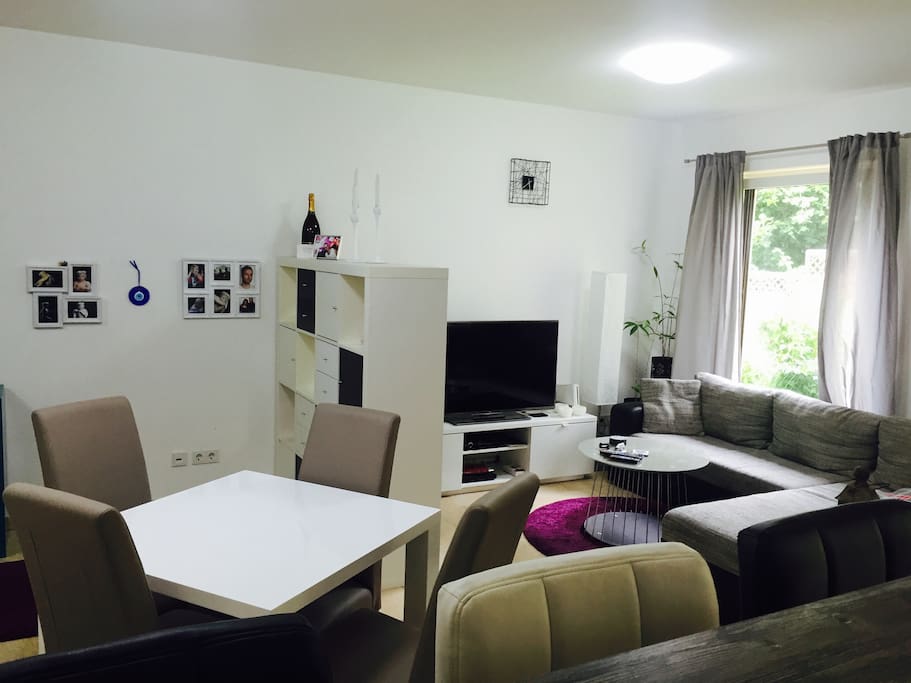 lining room - dining table for 4 person (Couch useable for sleep)