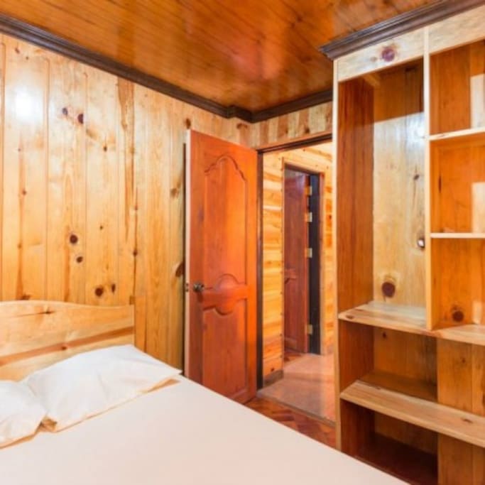 Bedroom 1 with queen size bed, sleeps 2.