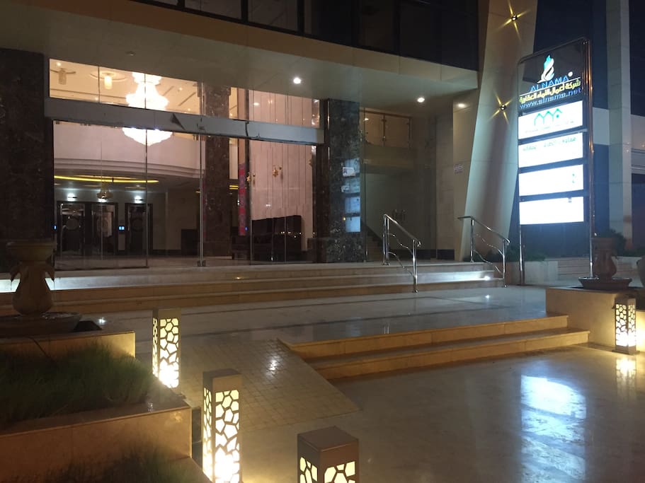Entrance of building
