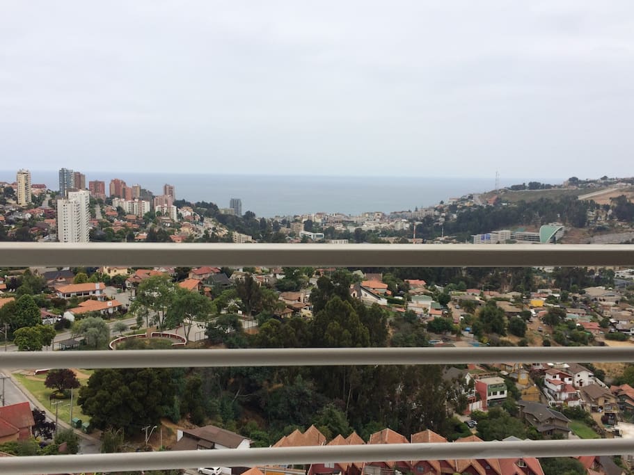 Hermosa vista al mar y a reñaca.