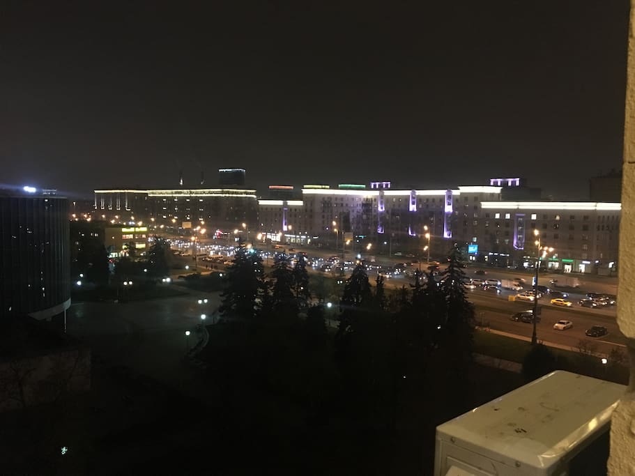 great city view to Kutjzovsky ave and Moscow City District