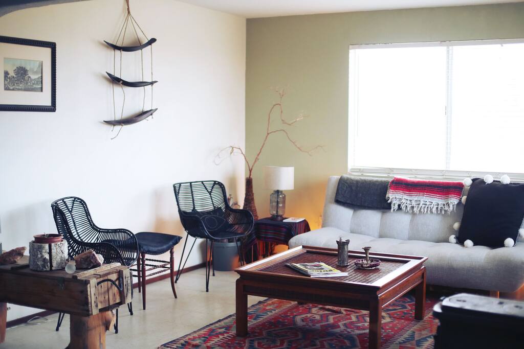 Ample seating/sofa-bed