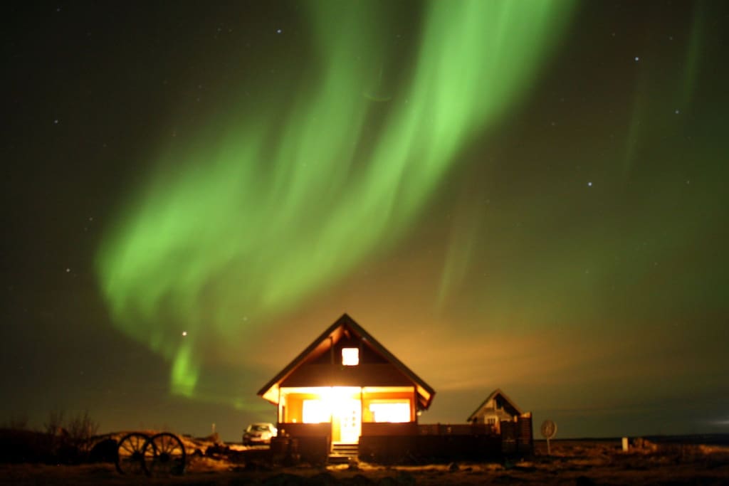 Northern Lights over the house