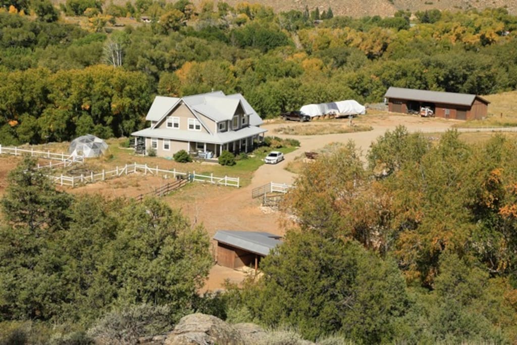 A photo taken from the "Rocky Hillside" on the property