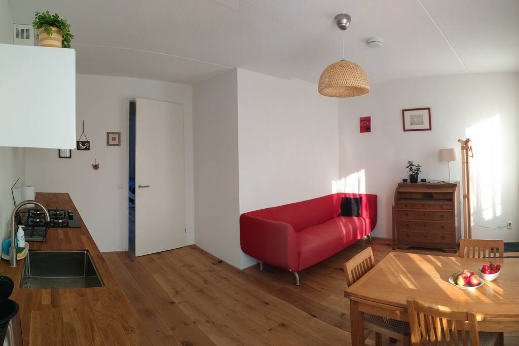 Kitchen and living room