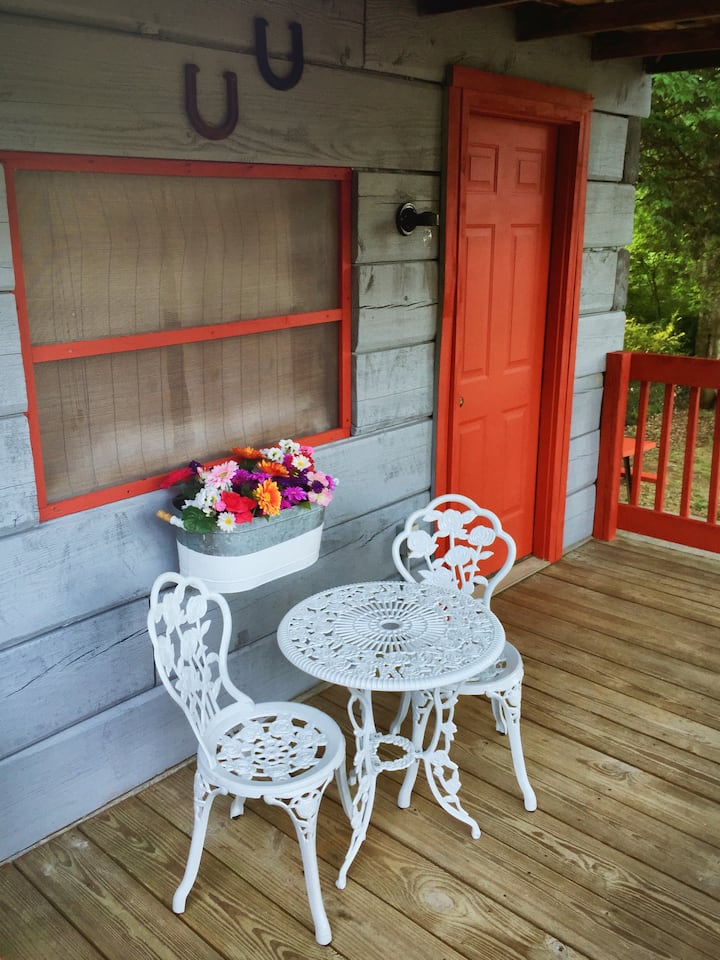 Antique Log Tent Cabin #1