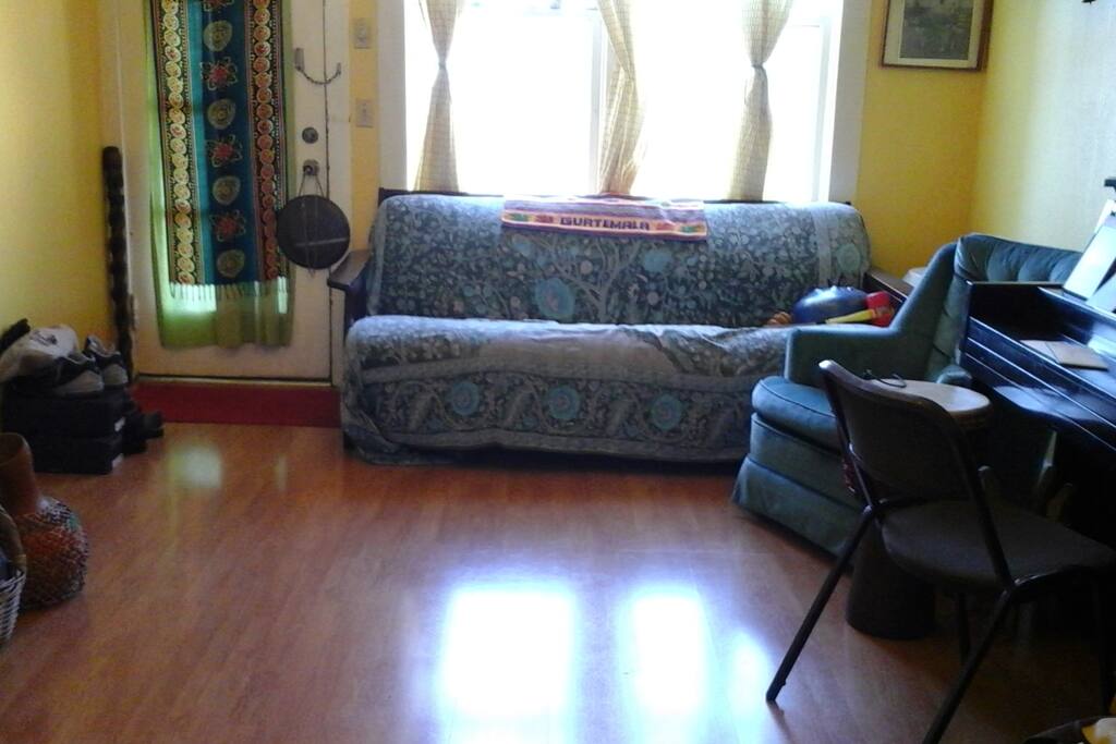 Beautiful afternoon sun in living area, warm and cozy