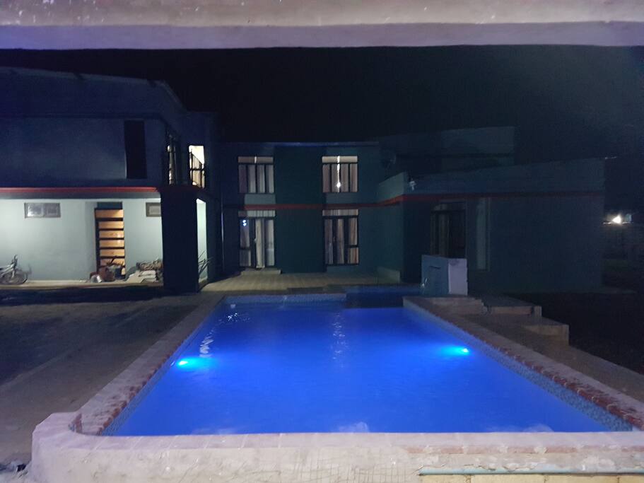 View from patio to the Main house