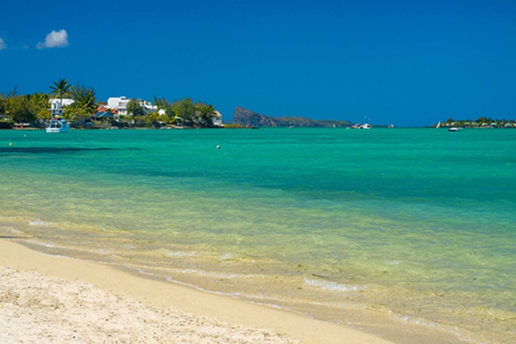 amazing beach in front of the villa