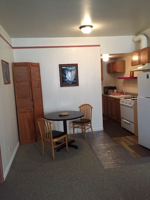 Living room and kitchen