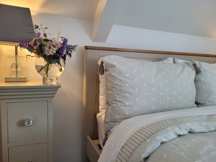 Acogedora zona de dormitorio.