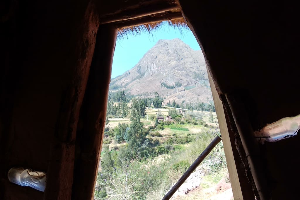 Inside of your hut - the view