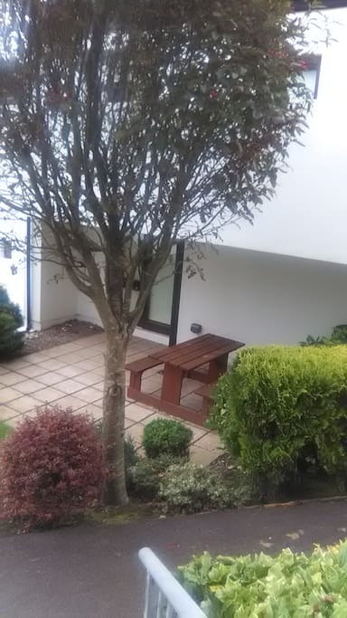Guests private patio