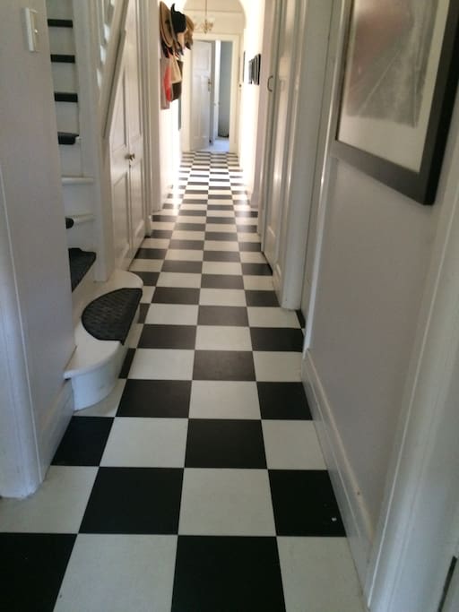 Traditional hallway layout
