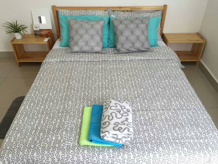 Master bedroom with double bed