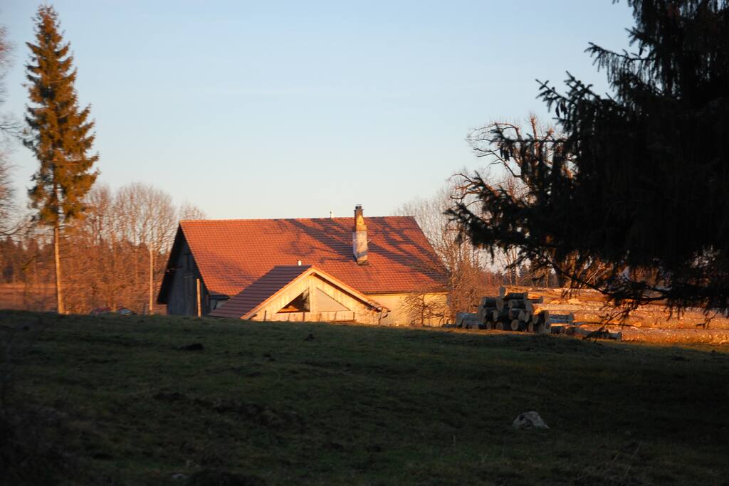 Vue de la ferme en arrivant