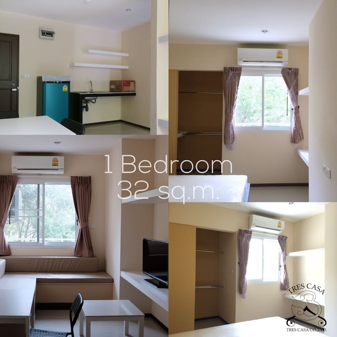 AVAILABLE
1 Bedroom (32 sq.m.)
1 Bathroom with water heater
Kitchen Corner