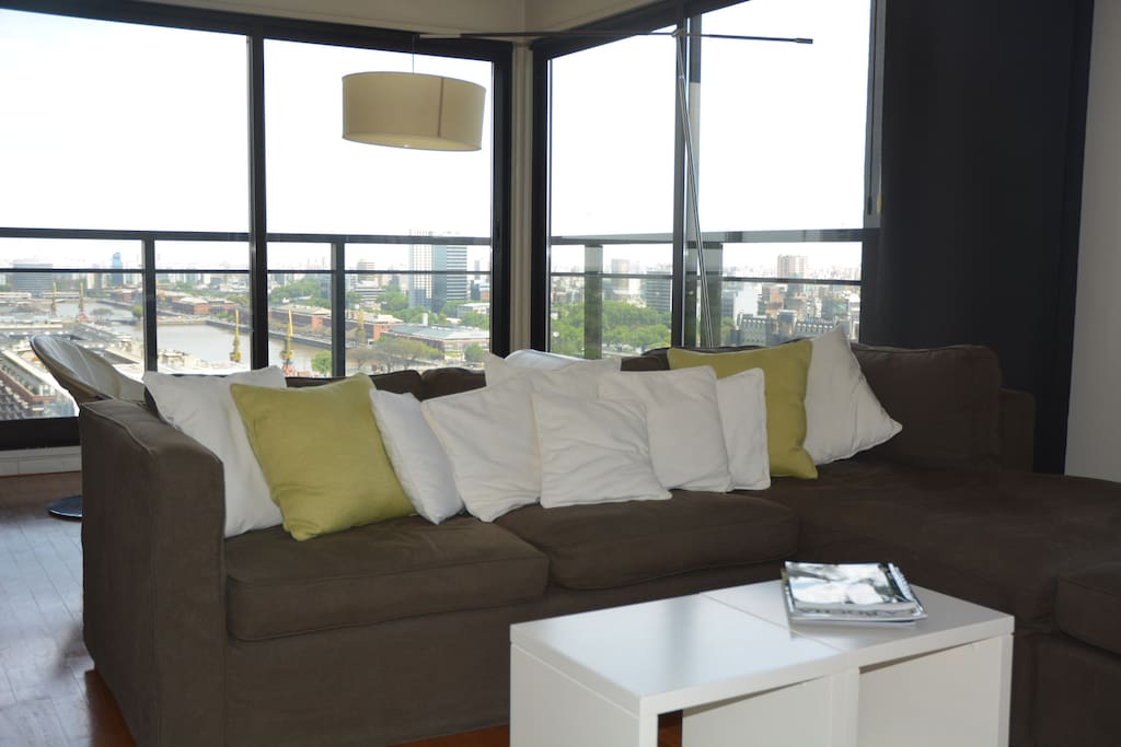 Plush sofa