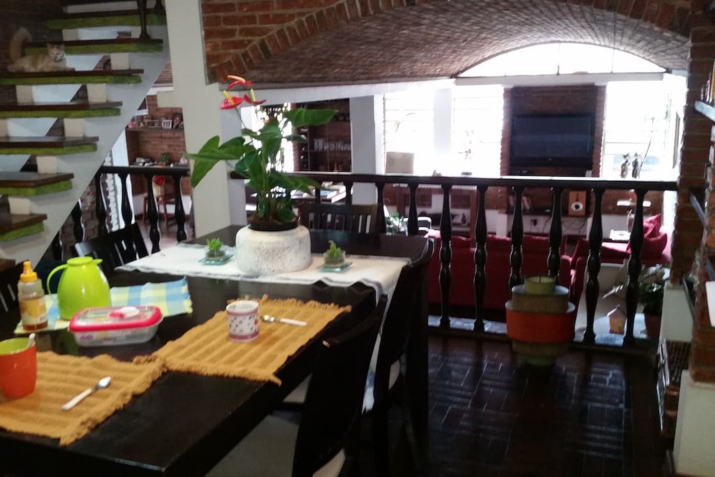 Salas de jantar e de estar
