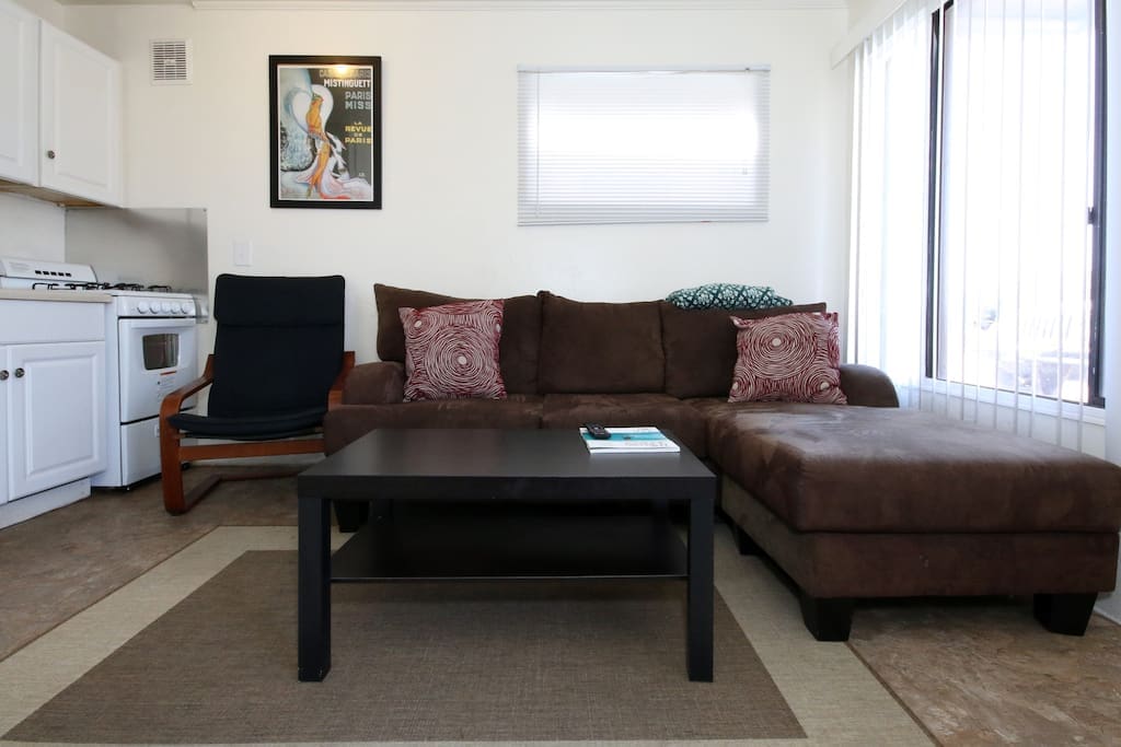 comfortable couch in living room