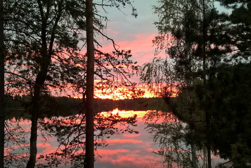 Sunset in the summer
