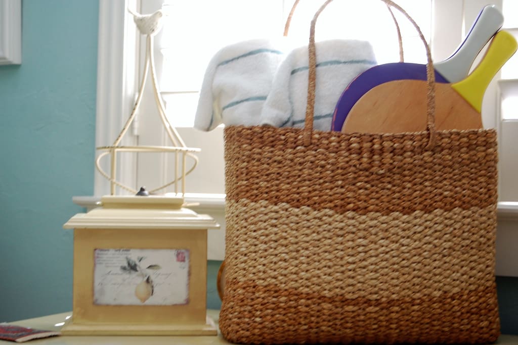 Beach bag provided for our guests