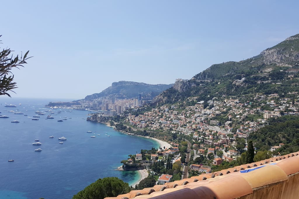 View over Monaco from terrasse