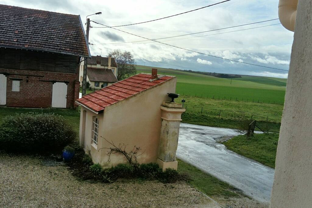 vue de la fenêtre de la chambre