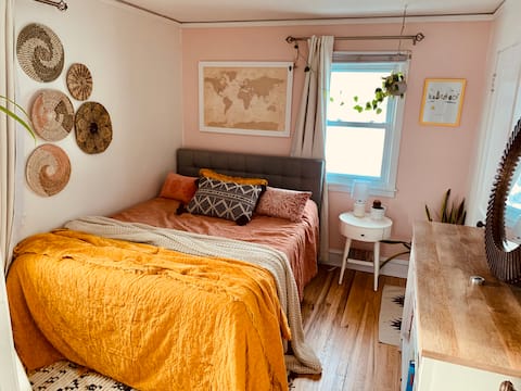 Sunny Bedroom in a Cozy East Side House