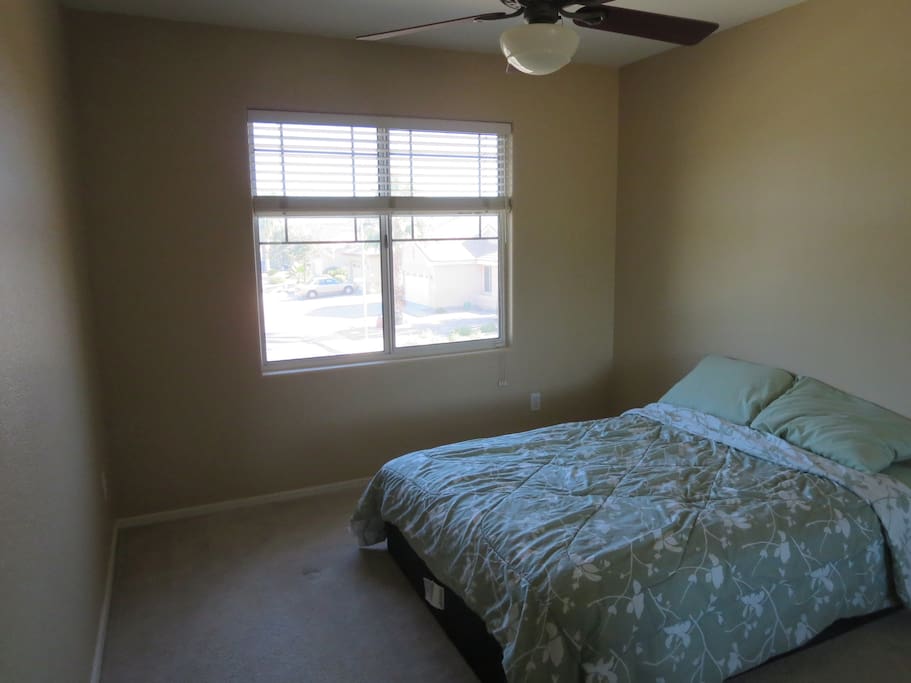 Your own bedroom with full-size bed