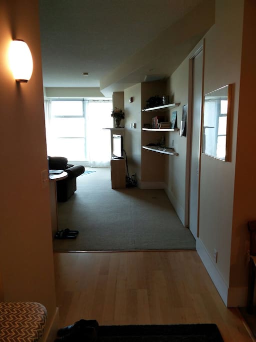 View entering the unit