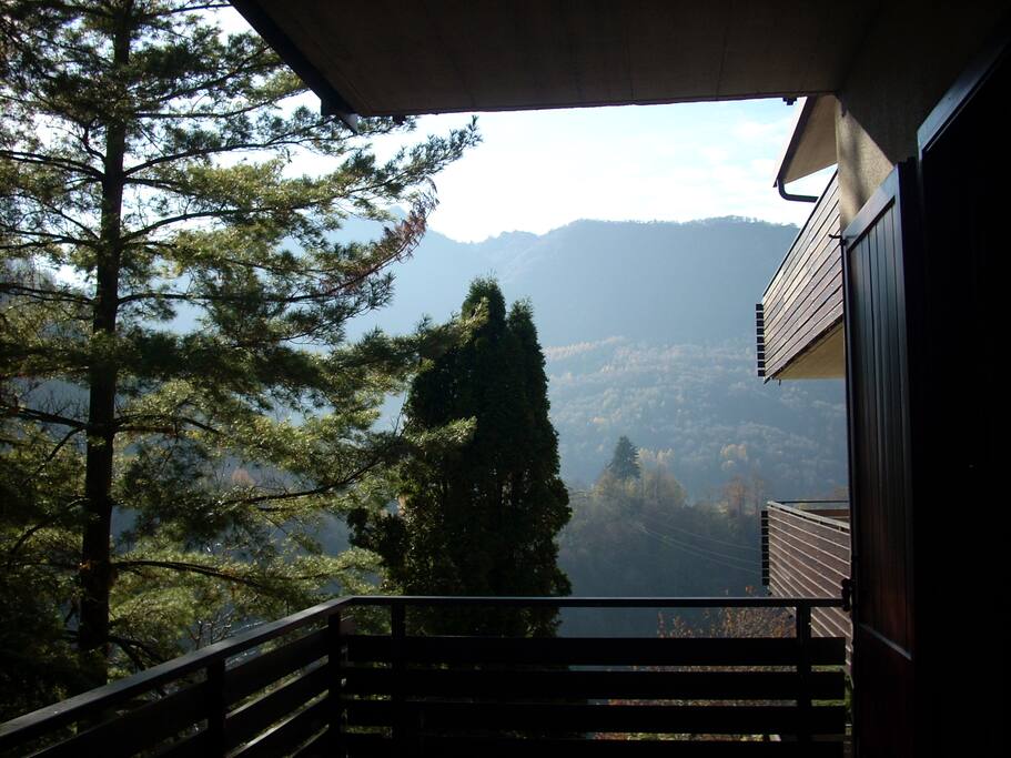 La vista dal terrazzo