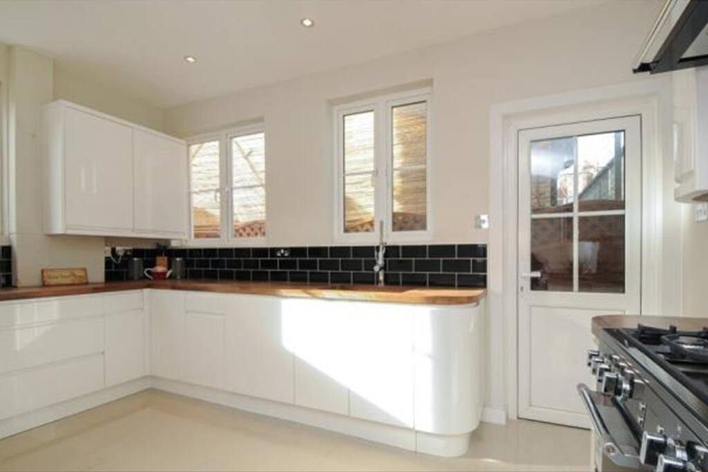 Kitchen with AGA cooker