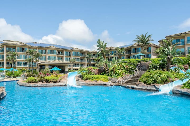 Waipouli Beach Resort F204 Ocean View 2 BD 3 BA