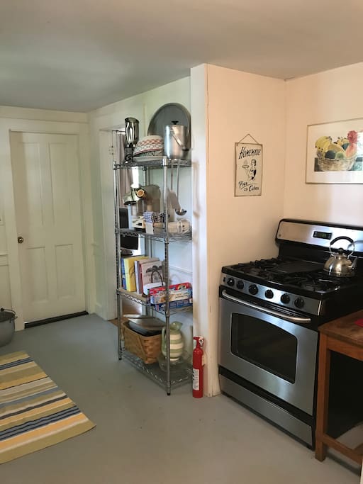 Kitchen--gas stove.
