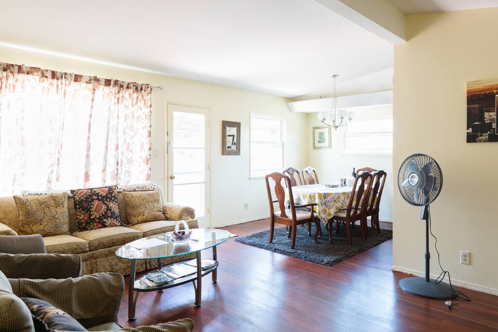 Family room with Dining area.
