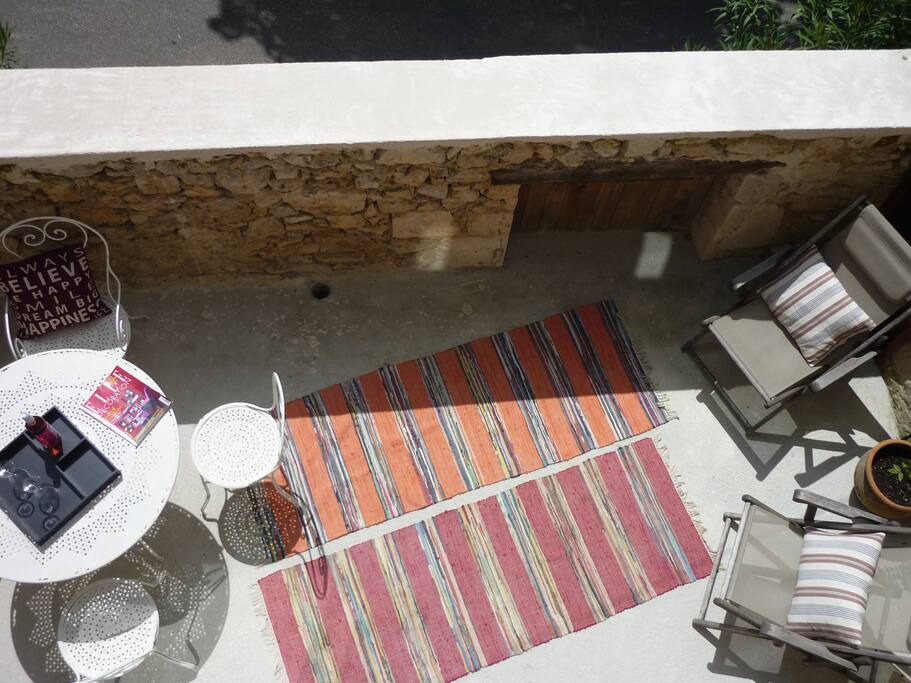 terrasse privative de la chambre Véro