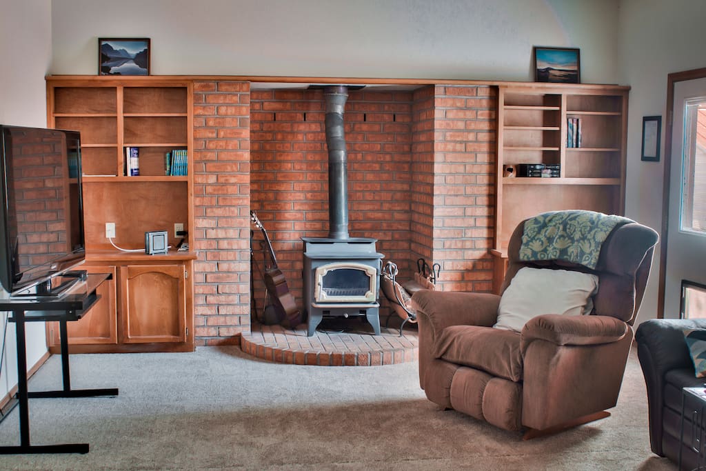 Den with an extra TV and the most comfortable couches on earth.