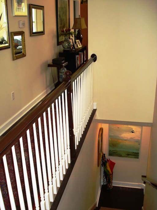 Unit 2 - Stairway and Hallway to Living Room