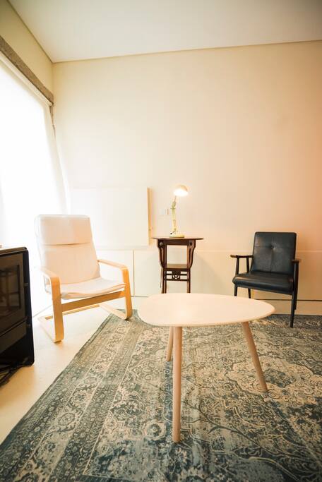 A table and chairs by the window. I thought it would be a nice picture