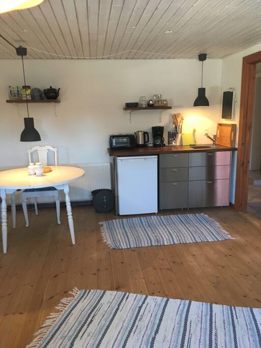 Køkken og spiseplads