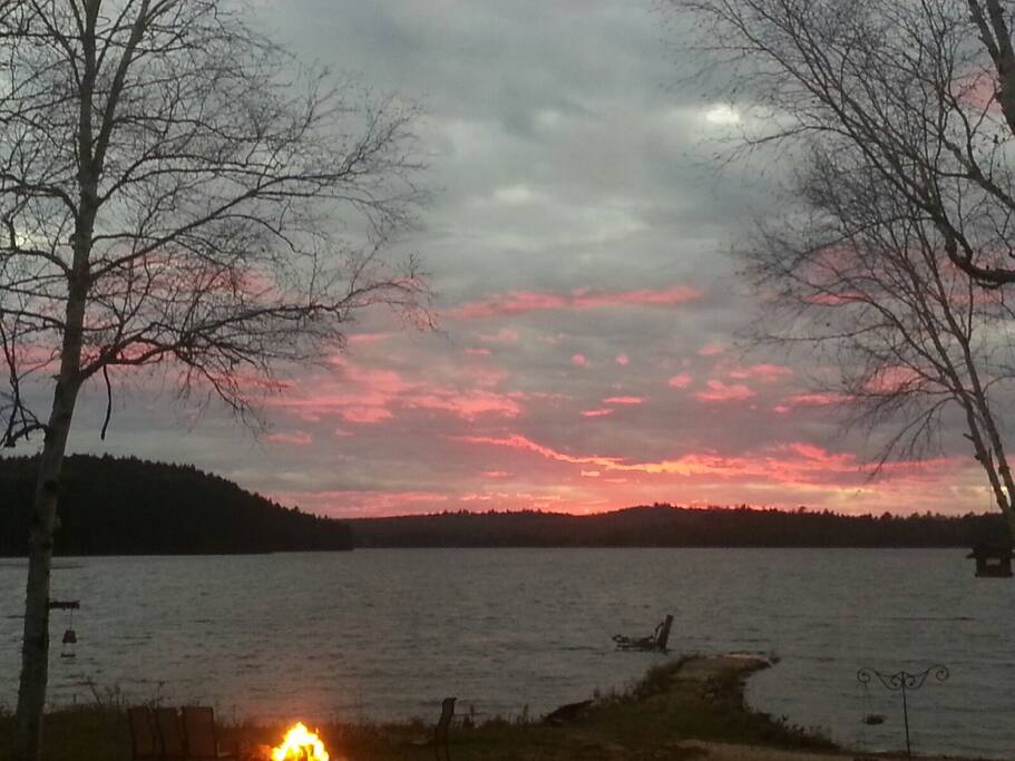Glorious sunsets nightly.