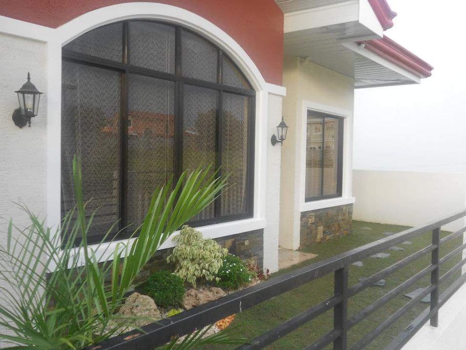 front of the house