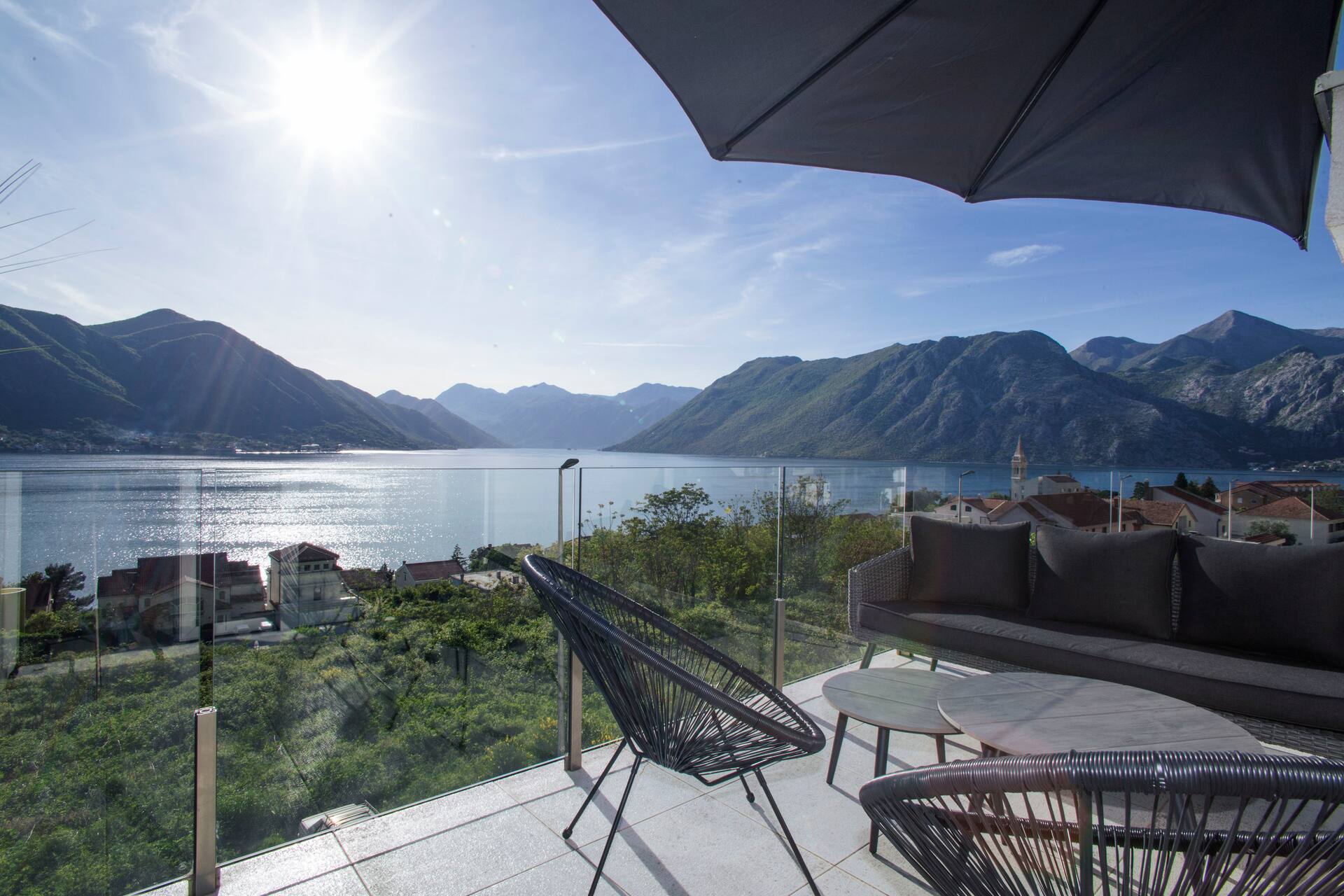 Modern Apt in Dobrota w/ Great Bay Views