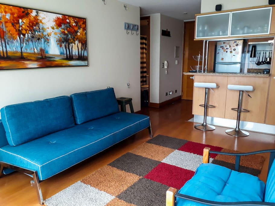 Living con Tv y Sillón Cama