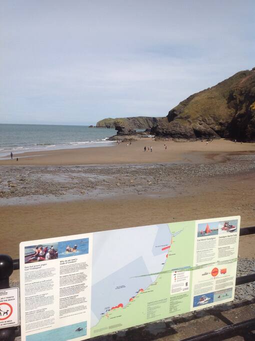 Llangrannog beach