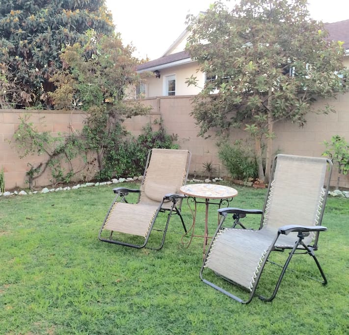 Enjoy a relaxing evening or a nice breakfast in the quiet garden area.
